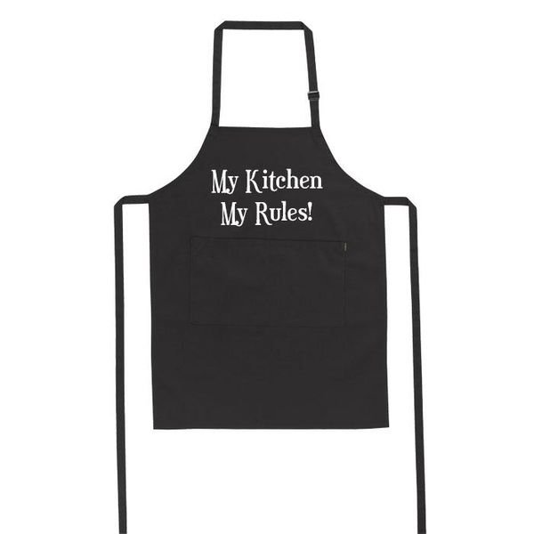 White - Black - Apron image