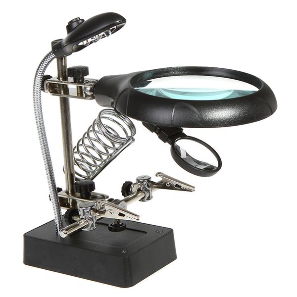 LED Light Magnifier &amp; Desk Lamp