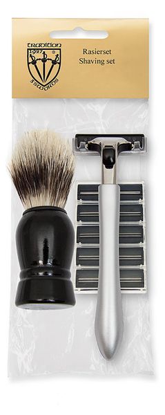 Kellermann 3 Swords Set: Shaving brush, Razor, Spare Blades PL 6808