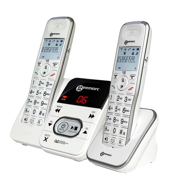 Geemarc Amplidect 295 Cordless Telephone Twin Pack
