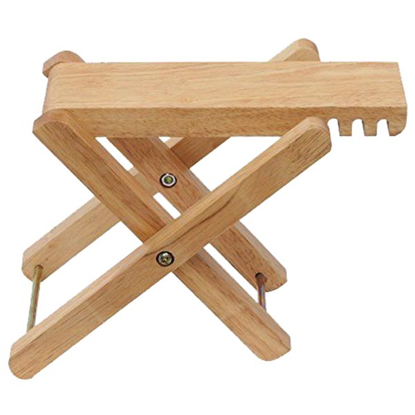 4-Level Adjustable Wooden Guitar Footstool