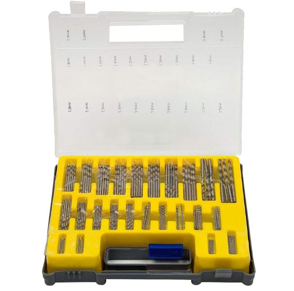 0.4-3.2mm HSS Mini Twist Drill Bit Set - 150 Piece