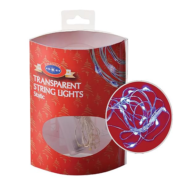 Bulk Pack 4 x Xmas Lights Battery Operated In 12 Led 1.2m