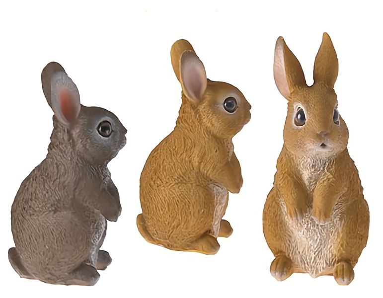 Bulk Pack x 6 Ornament Animal Rabbit 13.5cm