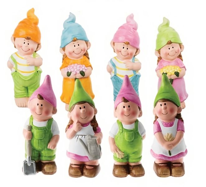 Bulk Pack x 8 Ornament Gnome Girl/Boy 30cm