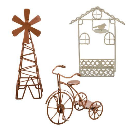 Bulk Pack x 3 Ornament Decor Wire Rustic