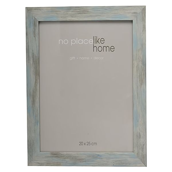 Bulk Pack x 6 Picture-Frame Plastic Stressed Blue 20x25cm