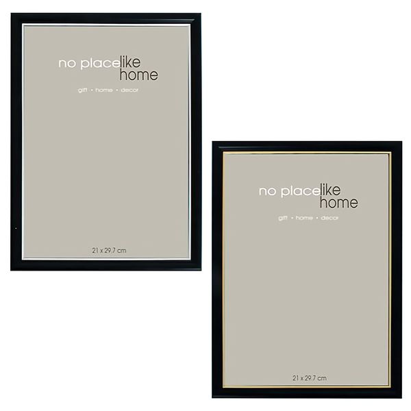 Bulk Pack x 6 Picture-Frame Plastic Certificate 21x29.7cm