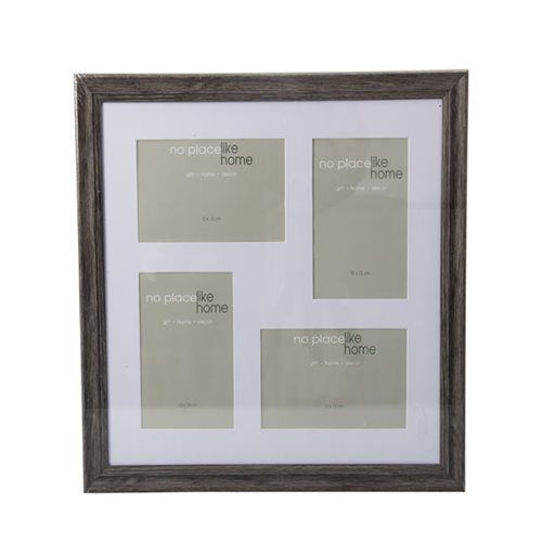Bulk Pack x 4 Picture-Frame Collage Wooden 4 Hole 30x30cm