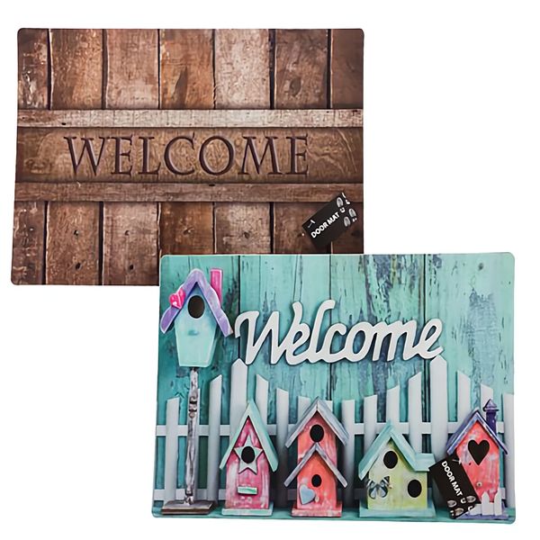 Bulk Pack x 6 Doormat Non Woven Rubber Printed 40x60cm