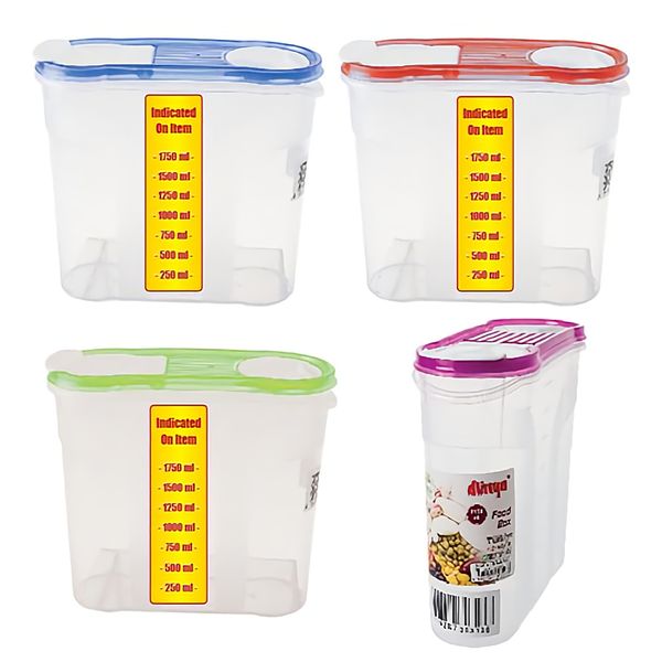 Bulk Pack x 4 Cereal Dispenser/Flour Shaker 2150ml