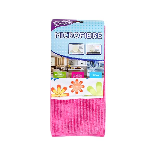 Bulk Pack x 6 Dish Cloth Cotton 45x70cm 80g Stripe Waffle