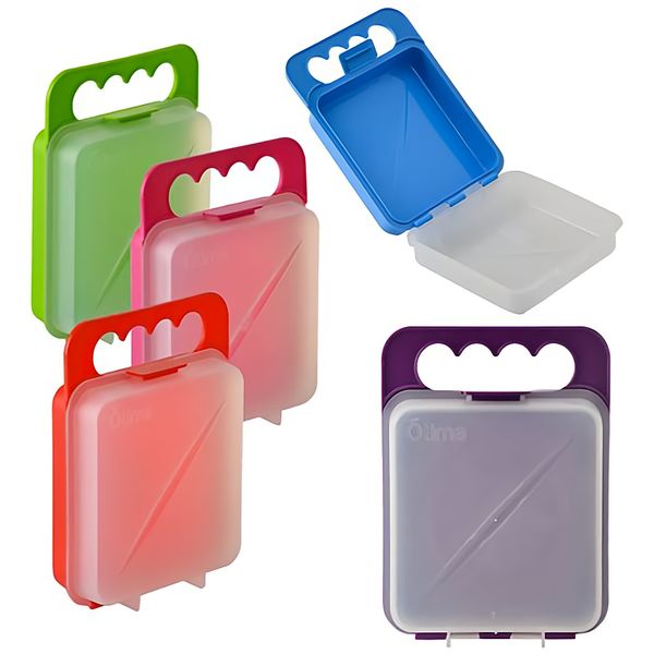 Bulk Pack x 5 Lunch Box With Handle 750ml