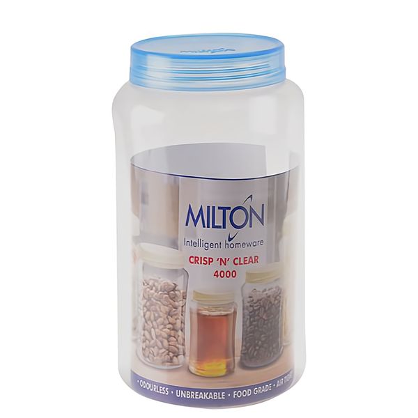 Bulk Pack x 3 Container P.e.t material Round Clear 4 Litre