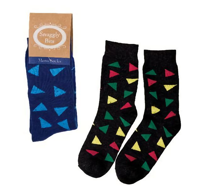 Bulk Pack X 6 Pair Socks Men Triangles