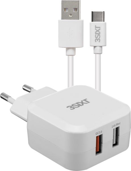 3SIXT Quick Charge Wall Charger USB-A to USB-C 5.4A