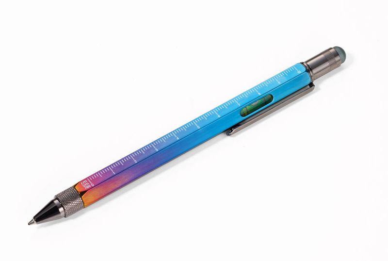 TROIKA - Multitasking Ballpoint Pen Mini Tool - Multi-Coloured