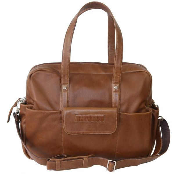 Jeankelly Leather Classic 5 Pocket Fudge Baby Bag
