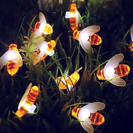 solar garden bee lights