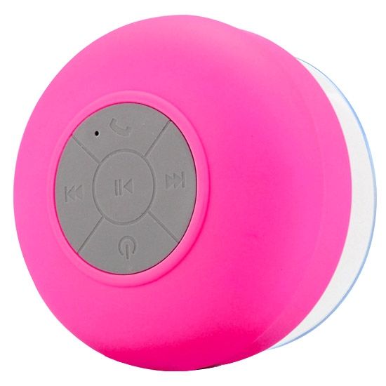 Mini Waterproof Bluetooth Shower Speaker- Pink