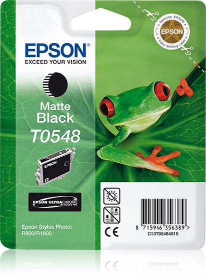 Epson - Ink - T0548 - Matt Black - Frog - Stylus Photo R800 / 1800