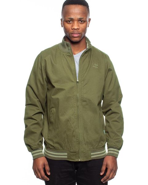 Ballantyne Tone-on-Tone Bomber Jacket - Olive