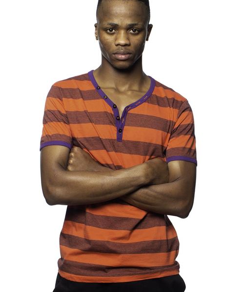 Uffizi High Fashion V-Neck T-Shirt - Orange