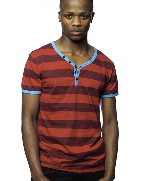 Uffizi High Fashion V-Neck T-Shirt - Red