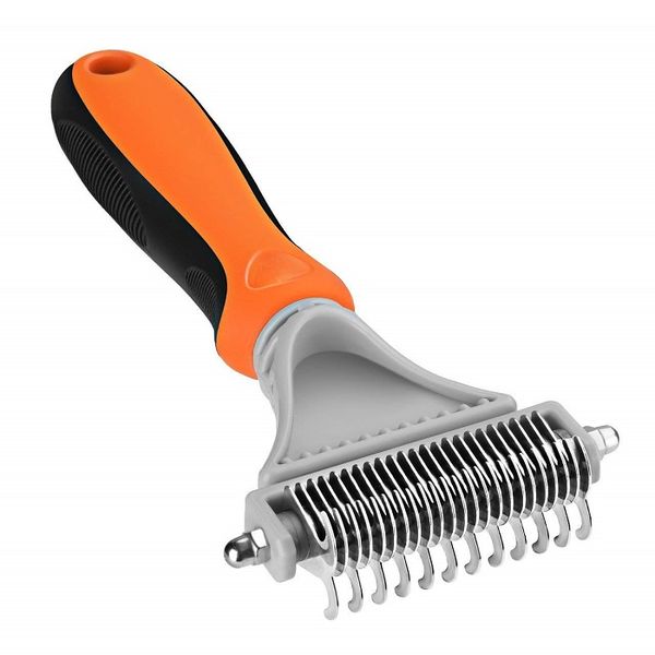 Dog Dematting Comb, Pet Grooming Brush Deshedding Tool [Parallel Import]