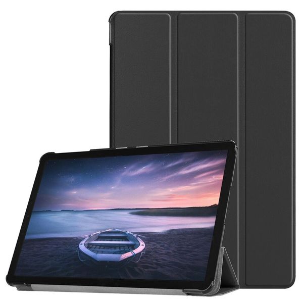 TUFF-LUV Flip Case For 10.5" Samsung Galaxy Tab S4 - Black