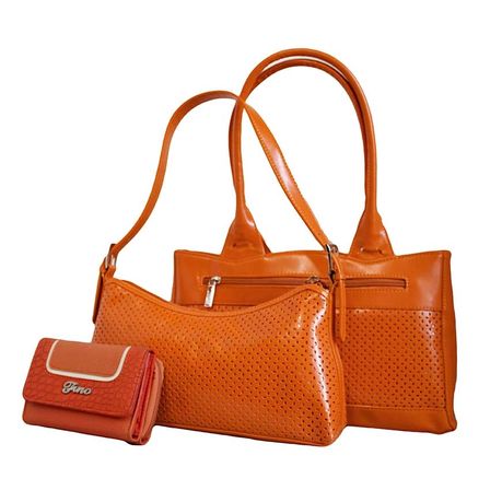 Fino 2 Piece FauxLeather Bags And Purse Set Orange Shop Today. Get it Tomorrow takealot