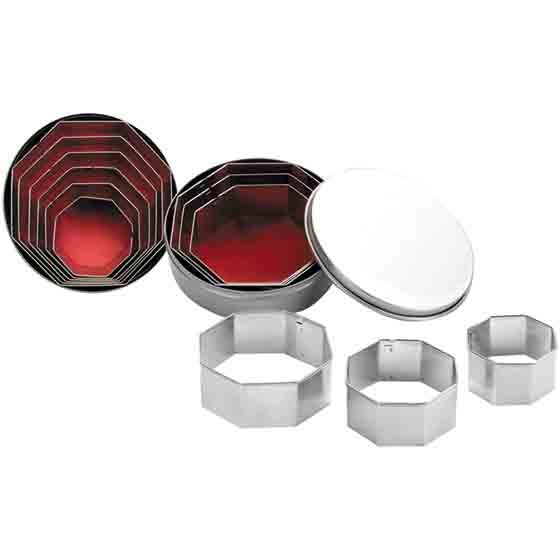 Ibili - Hexagon Cookie Cutter Set - Set Of 6