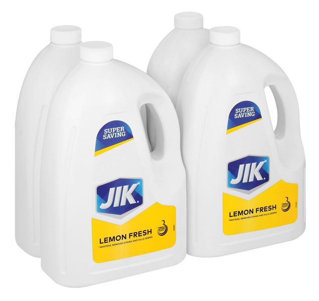 Jik Thin Bleach Lemon Pack - 3 L x 4