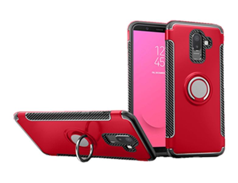 Magnetic Kickstand Ring Stand Armor Case for Samsung Note 10+ RoseGold