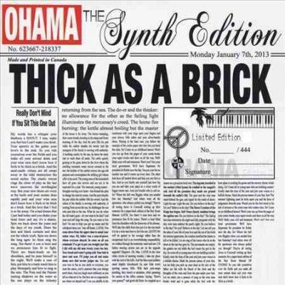 Ohama - Thick As A Brick: Synth Edition (CD)