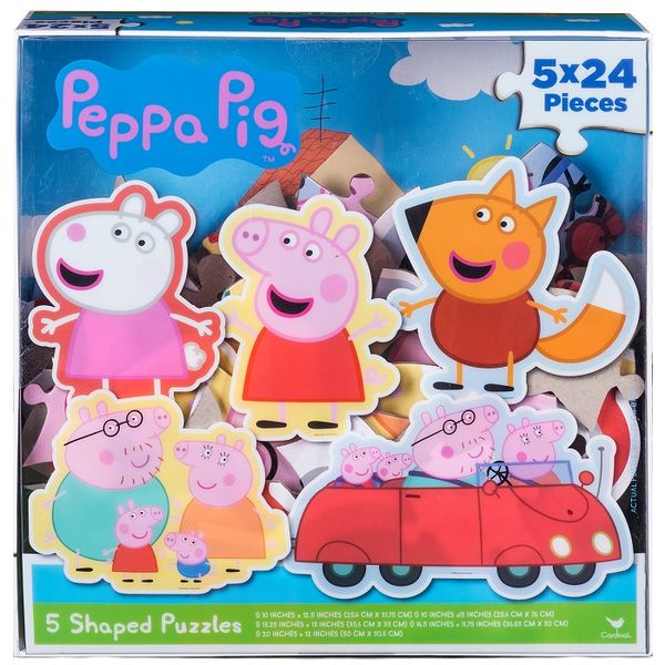 Peppa Pig 5 Shaped In A Box Puzzles