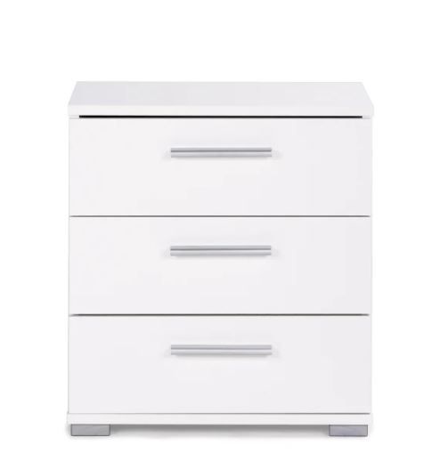 Finori - Elora 3 Bedside Table - White