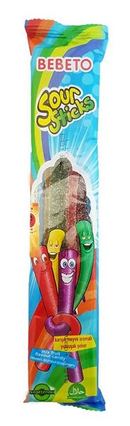 Bebeto Sour Sticks - Rainbow Fruit 24 x 35g
