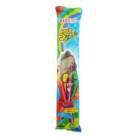 Bebeto Sour Sticks - Rainbow Fruit 24 x 35g