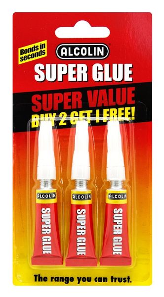 Alcolin - Super Glue Value Pack - 3 X 3g