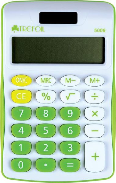 Trefoil: 8 Digit School Calculator - Green