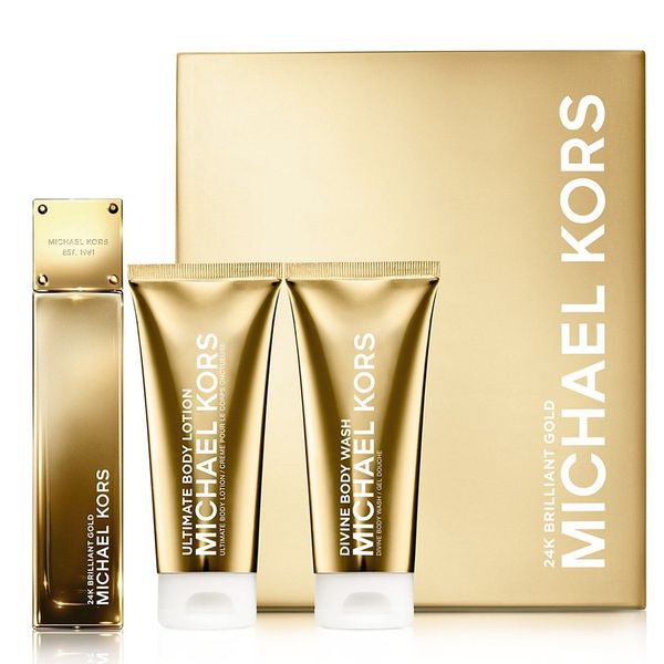 Michael Kors 24K Brilliant Gold Gift Set 100ml EDP+Bl+Bw