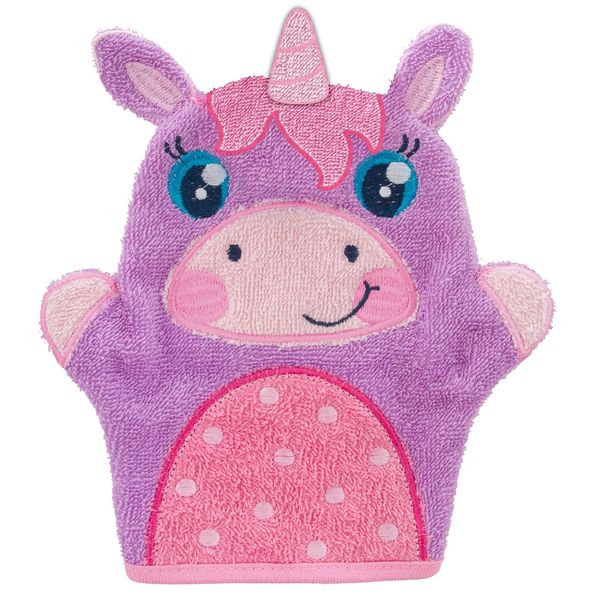 Stephen Joseph Bath Mitts Unicorn