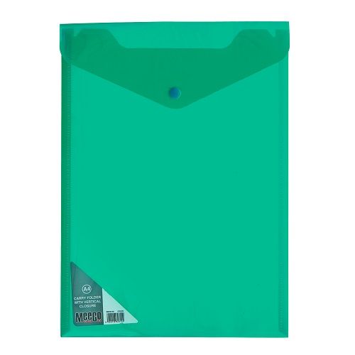 Meeco: A4 Vertical Carry Folder - Green