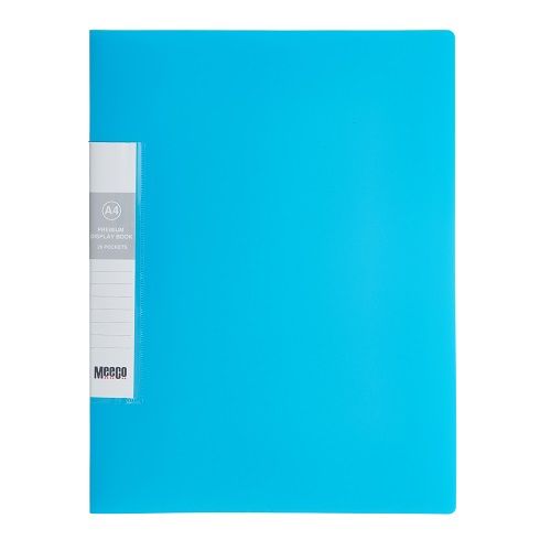 Meeco: A4 Premium Display Book 20 Pocket - Blue