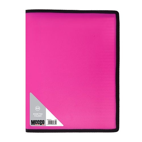 Meeco: A4 Exam Pad Folder - Pink