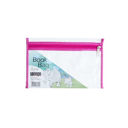 Meeco: A5 Book Bag with Zip Closure - Pink