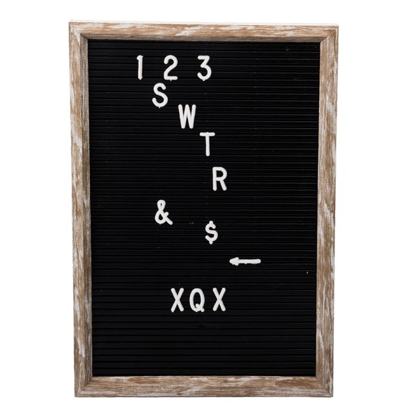 Black Plastic Letter Board (31 x 22cm)