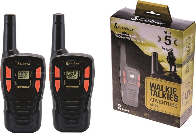 Cobra 2-Way Radio Am 245 2 Pack - 5KM