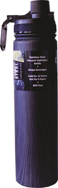 Thermosteel Click Vacuum Ss Bottle 750ml Black Transfer